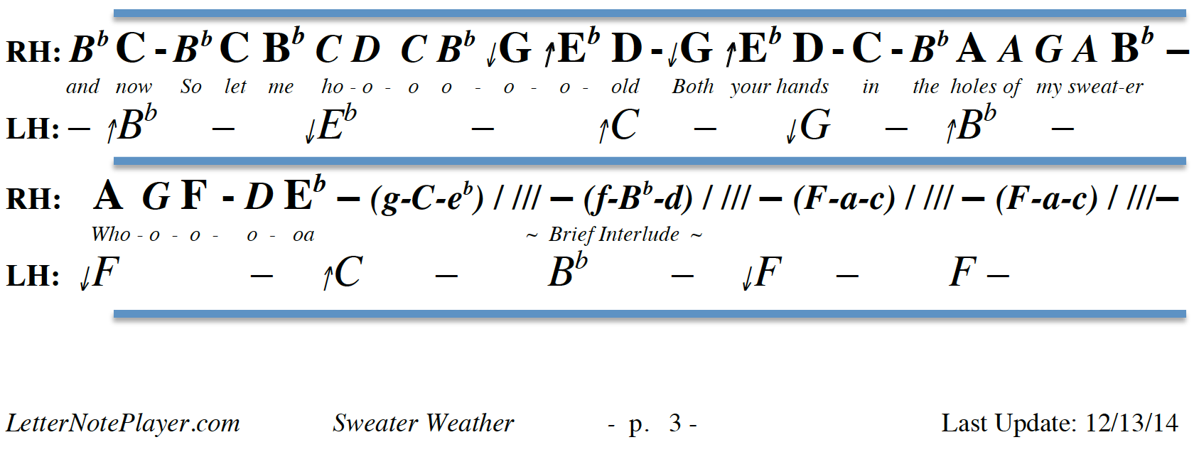 Letter Note Player